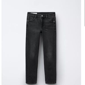 Zara Washed Black Denim Skinny Jeans